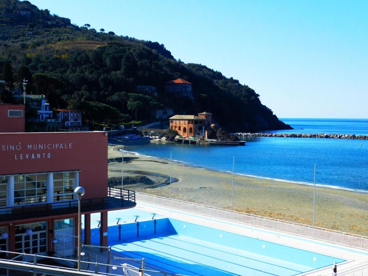 Trilocale Con Meravigliosa Vista Mare, Levanto Kültér fotó